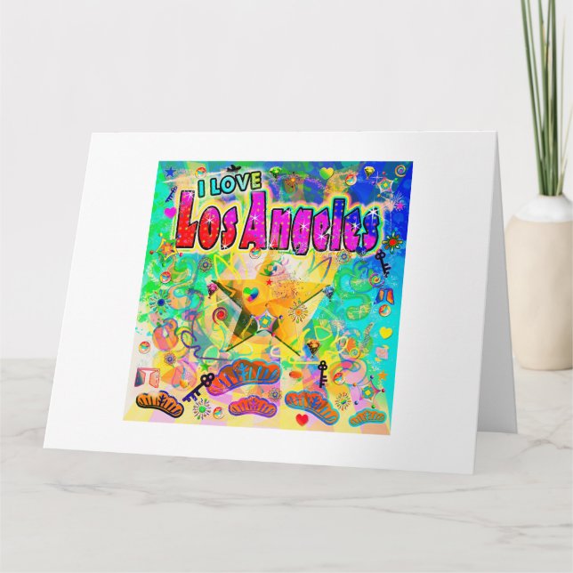 J'ADORE la carte de l'époque de Los Angeles (Devant)