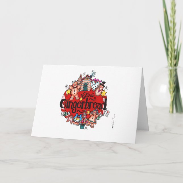 J'adore la carte Gingerbread (Devant)