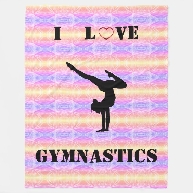 J'adore la couverture polaire de gymnastique pour  (Devant)