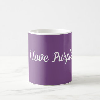 J'adore la Mug blanche violette
