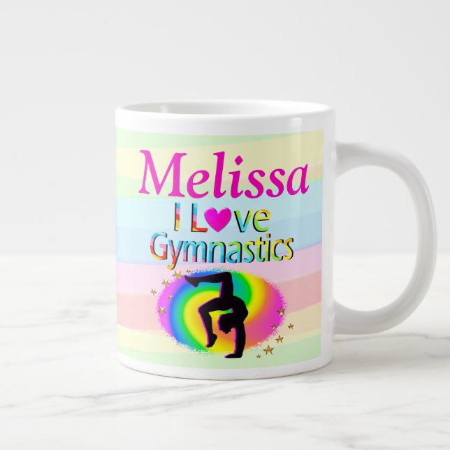 J'ADORE LA MUG PERSONNALISÉE DE GYMNASTICS (Droite)