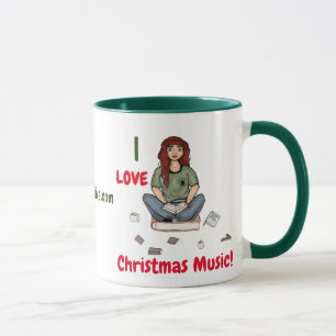 J'adore la musique de Noël ! Mug