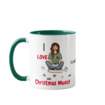 J'adore la musique de Noël ! Mug