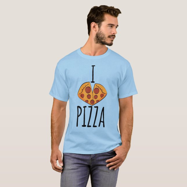 J'adore la Pizza ! T-Shirt (Devant entier)