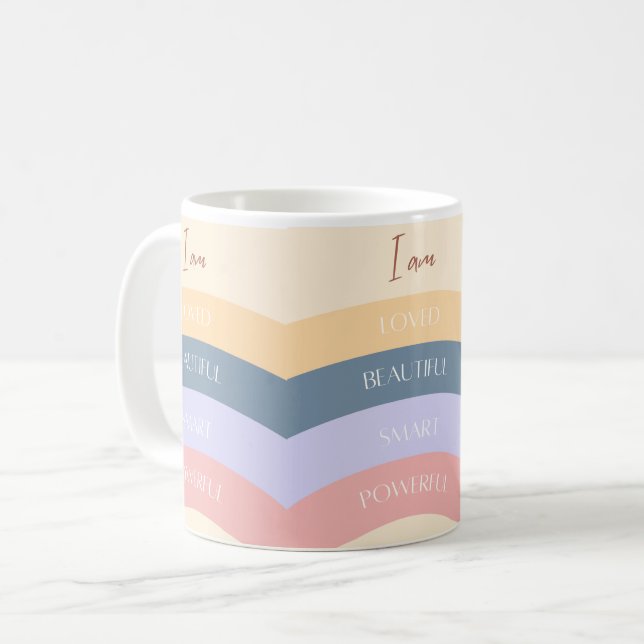 J'adore la tasse de café de couleur  (Devant gauche)