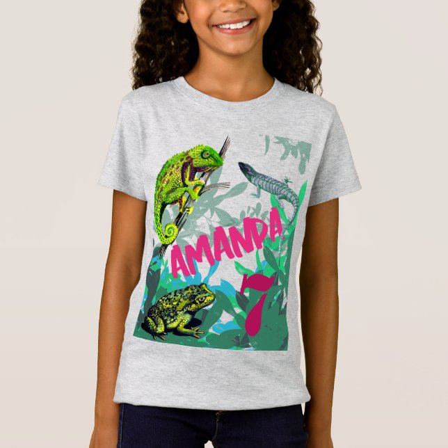 J'adore l'anniversaire des reptiles ! T-shirt (Devant)