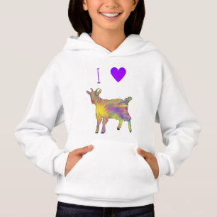 J'adore l'art d'animaux Chèvres Mignon Coloré Arti