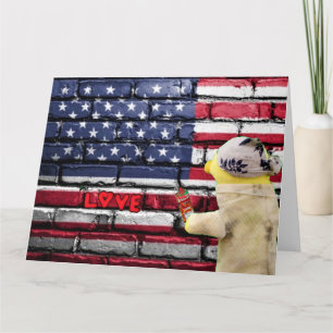 J'adore l'art de graffiti murale USA. Carte
