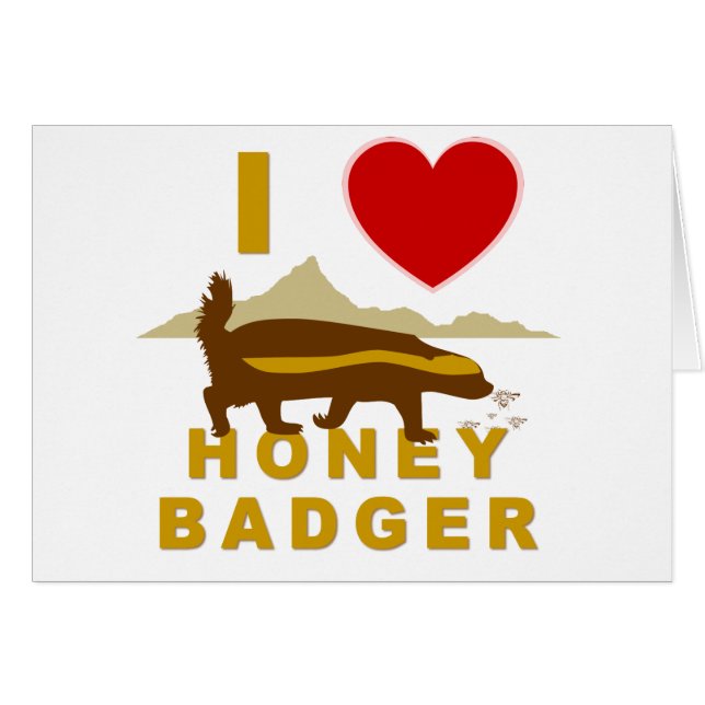 J'ADORE LE BADGER DE HONEY (Devant horizontal)