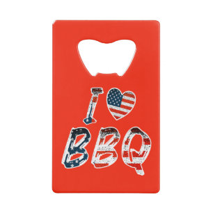 J'adore le barbecue, patriotique américain