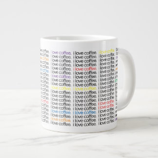 j'adore le café.  Mug - taille JUMBO
