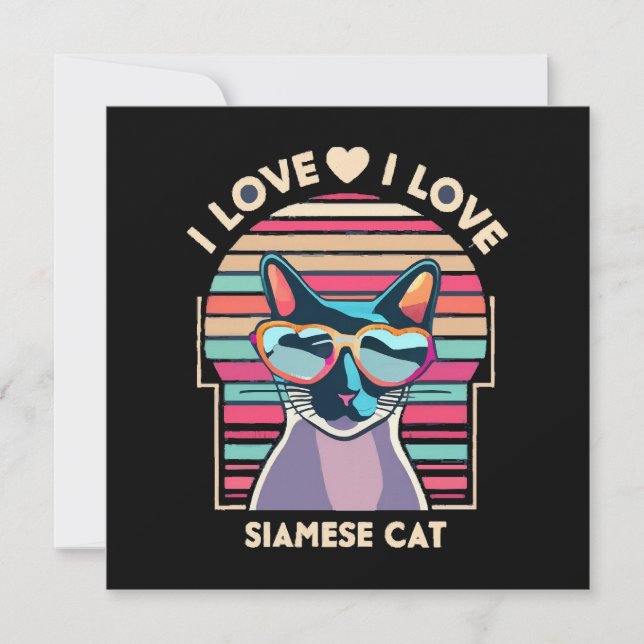 J'adore le chat siamois (Devant)