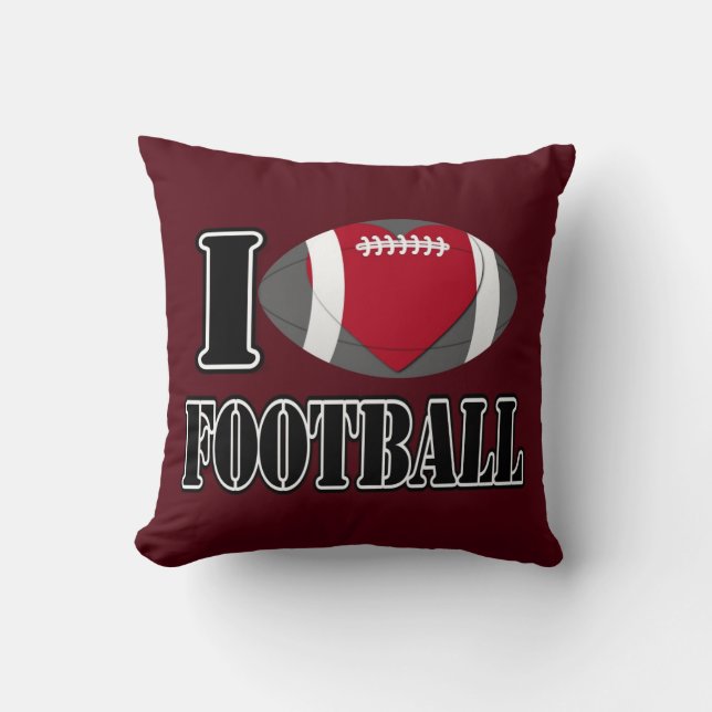 J'adore le Coussin de football (Recto)
