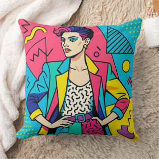 J'adore le coussin jeté/décoratif des années 80.