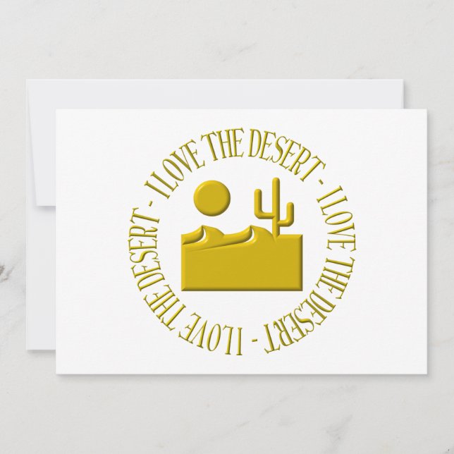 J'adore le désert (Devant)