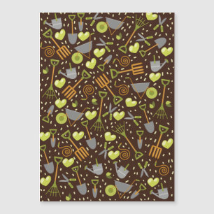 J'adore le jardinage. (version arrière - plan somb