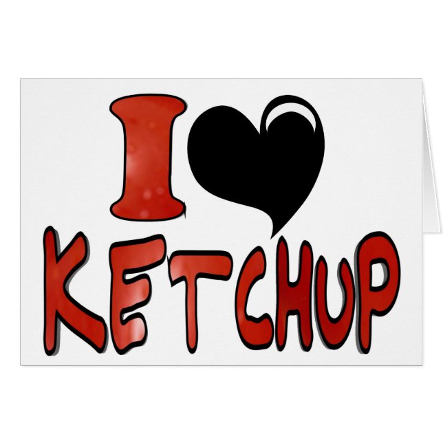J'adore le Ketchup (Devant horizontal)