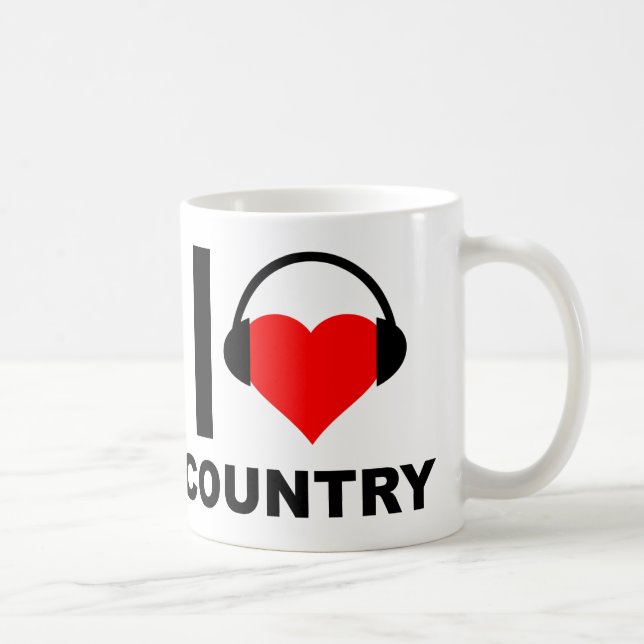J'adore le mug drôle de la campagne (Droite)