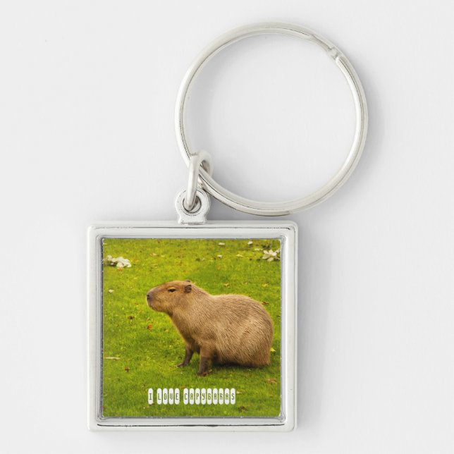J'adore le porte-clés Capybaras (Devant)