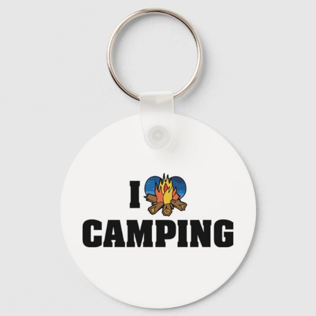 J'adore le porte-clés de camping (Recto)