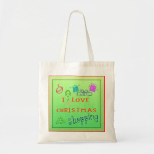 J'adore le Sac Fourre-Tout Épicerie de Noël