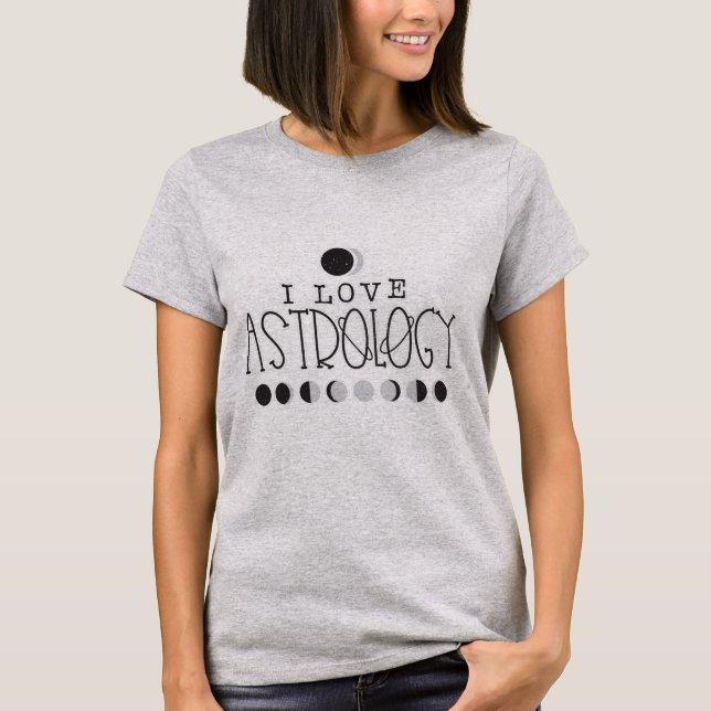 J'adore le T-Shirt des phases de soleil et de lune (Devant)