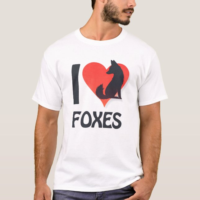 J'adore le T-Shirt Foxes (Devant)