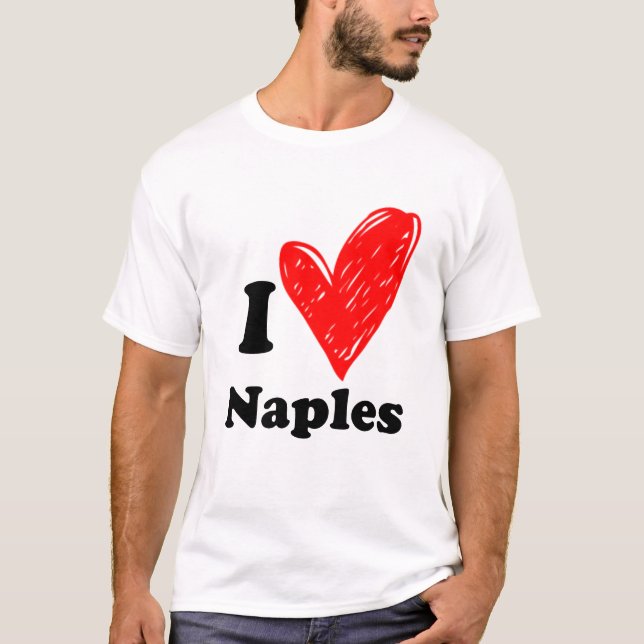 J'adore le T-shirt Naples (Devant)