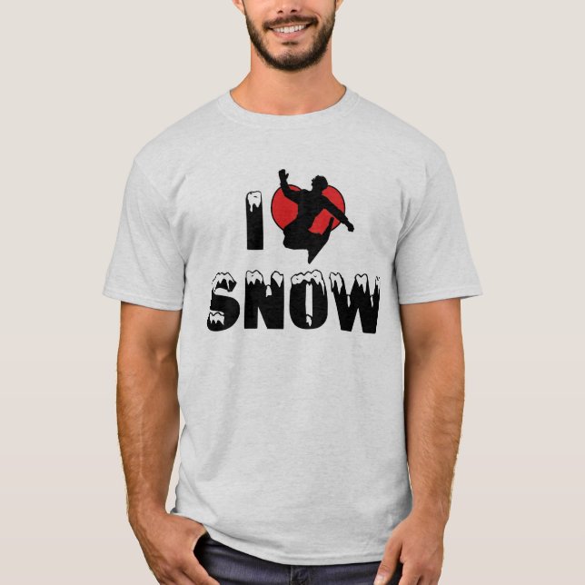 J'adore le T-Shirt neige (Devant)