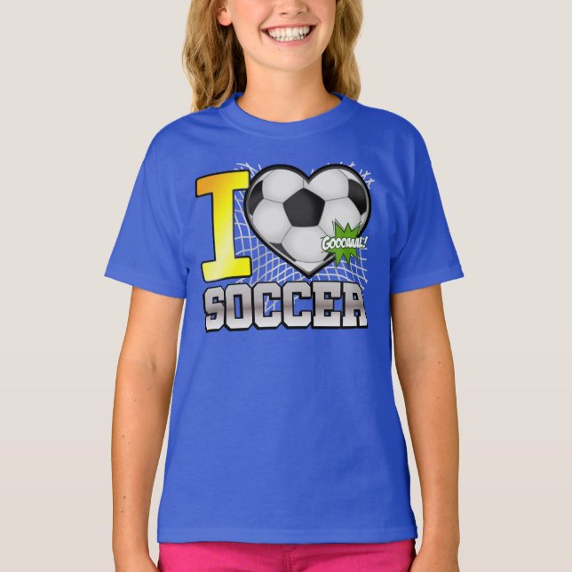 J'adore le T-shirt SOCCER (Devant)