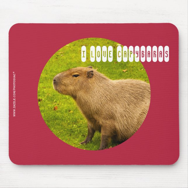 J'adore le Tapis de souris Capybaras (Devant)