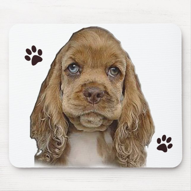 J'adore le tapis de souris pour chiots (Devant)