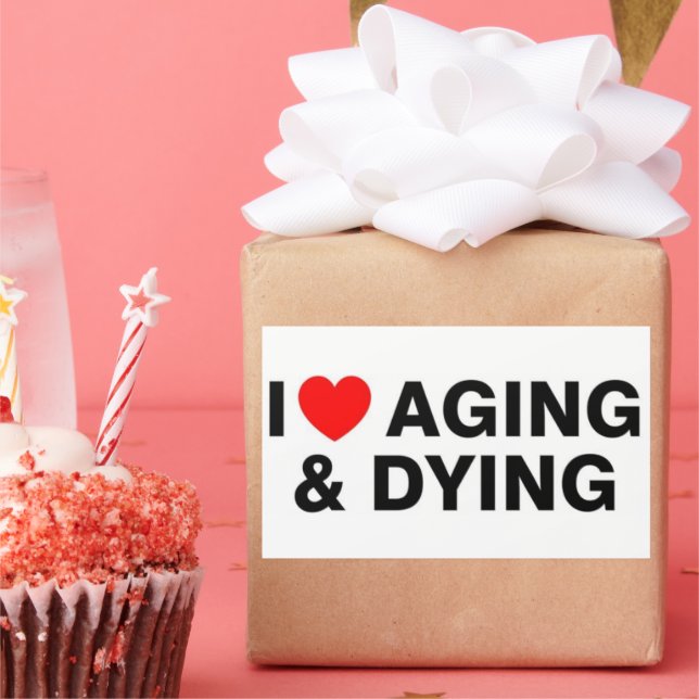 J'adore le vieillissement et la mendicité Stickers (Fête)