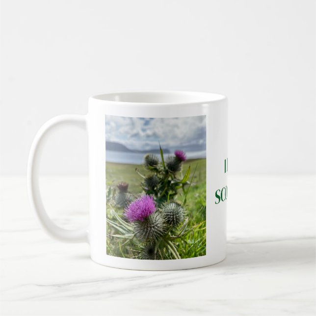 J'adore l'Écosse. Tasse à café (Gauche)