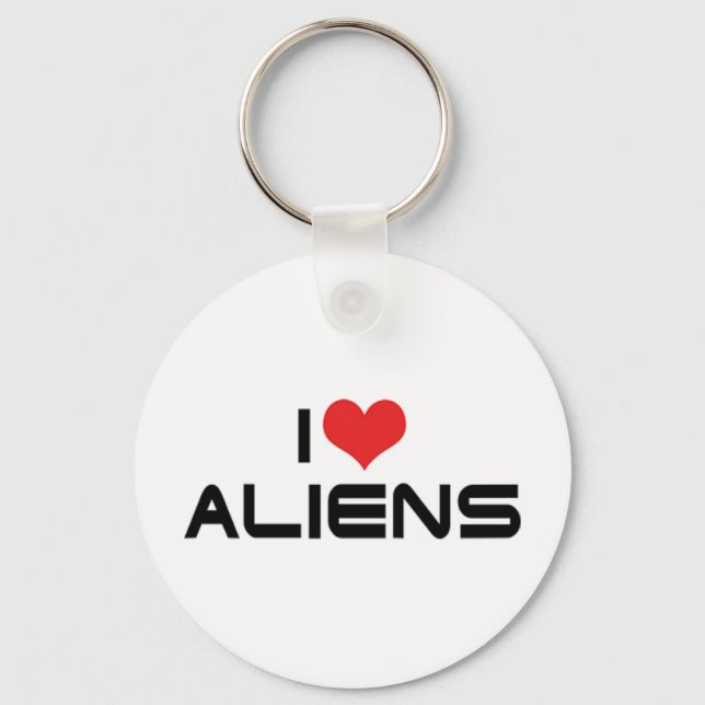 J'adore les Aliens Porte-clés (Recto)