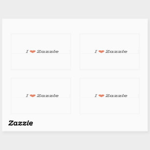 J'adore les autocollants Zazzle
