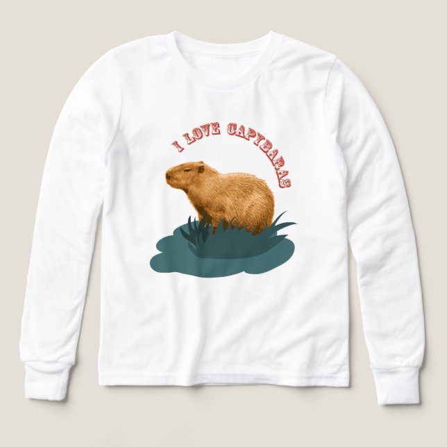 J'adore les capybaras (Motif recto)