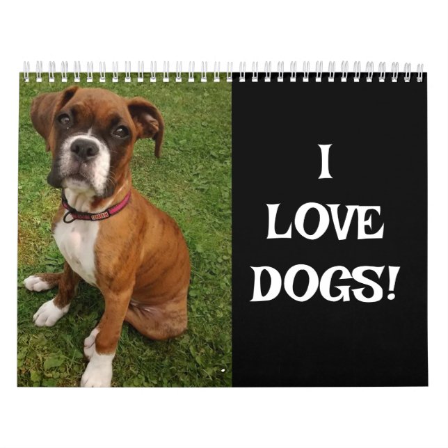 J'ADORE LES CHIENS   CALENDRIER (Protection)