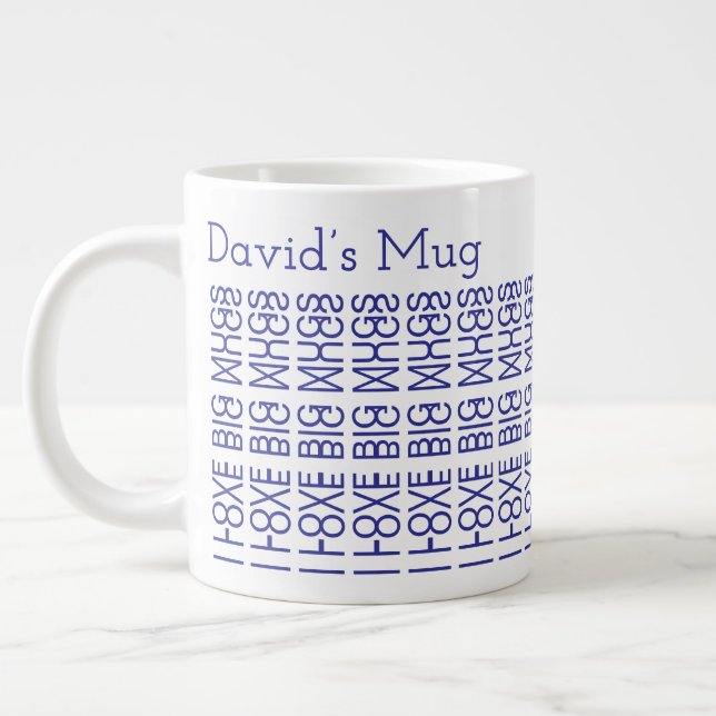 J'adore les grands mugs & Message secret caché 156 (Gauche)