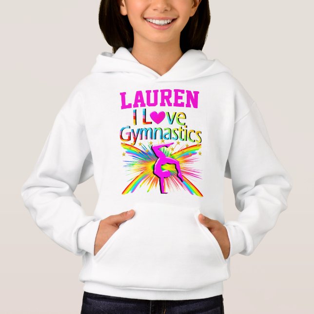 J'ADORE LES GYMNASTIQUES SWEATSHIRT PERSONNALISÉ (Devant)