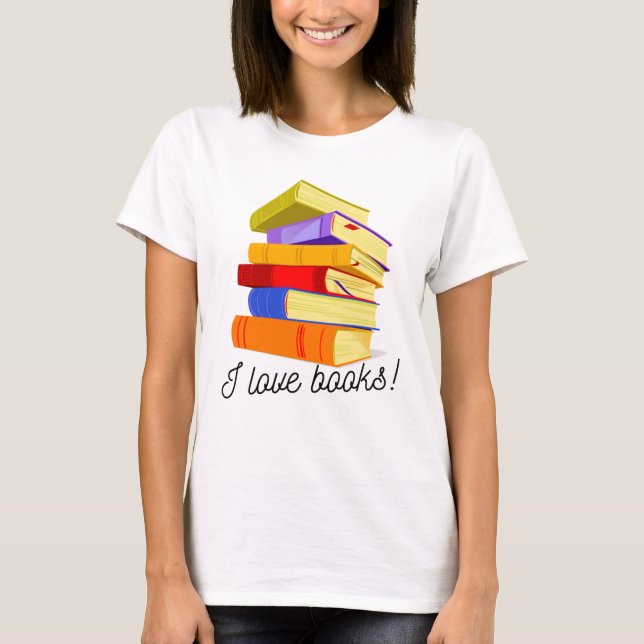 J'adore les livres T-shirt (Devant)