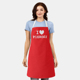 J'adore les pierogi   Tablier de cuisine polonaise