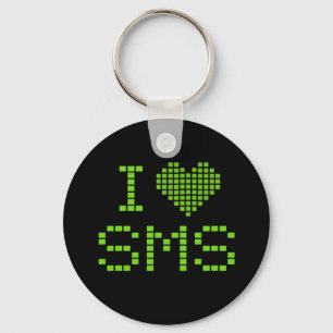 J'ADORE LES SMS - porte-clés