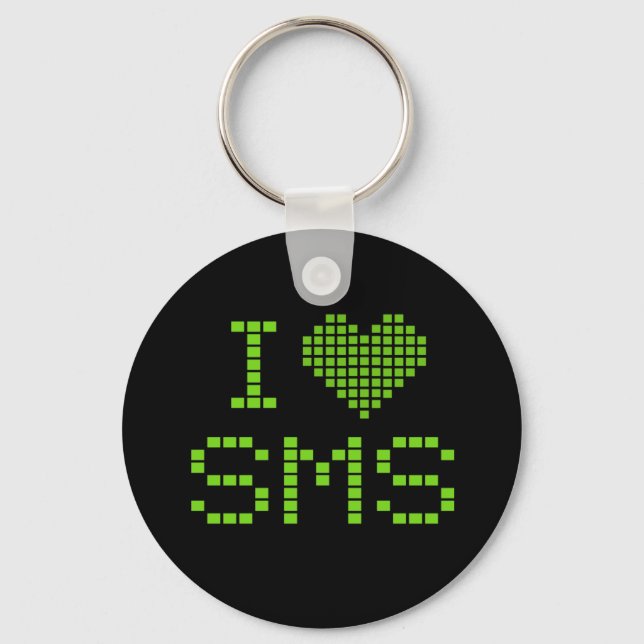 J'ADORE LES SMS - porte-clés (Recto)
