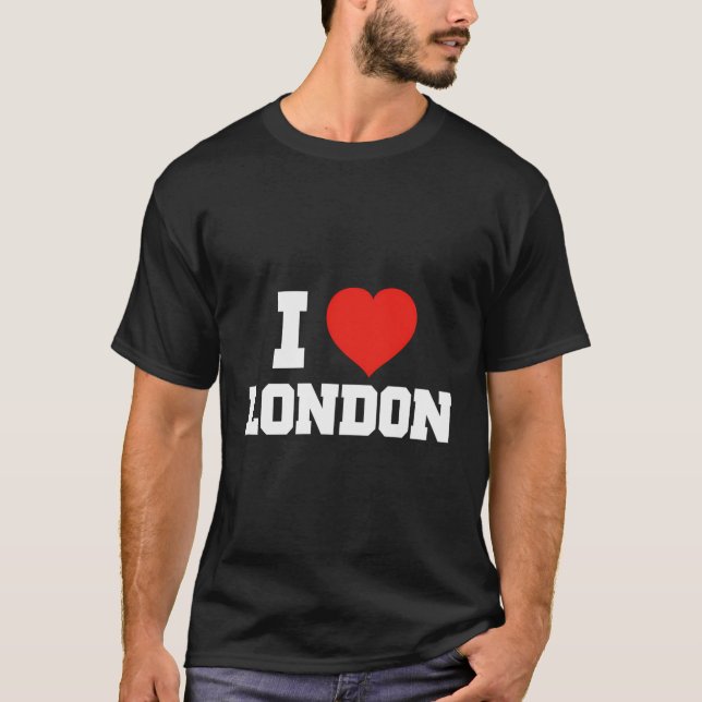 J'adore les T-shirts londoniens (Devant)