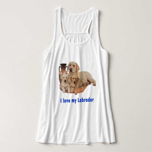 J'adore les t-shirts My Labrador (Design devant)