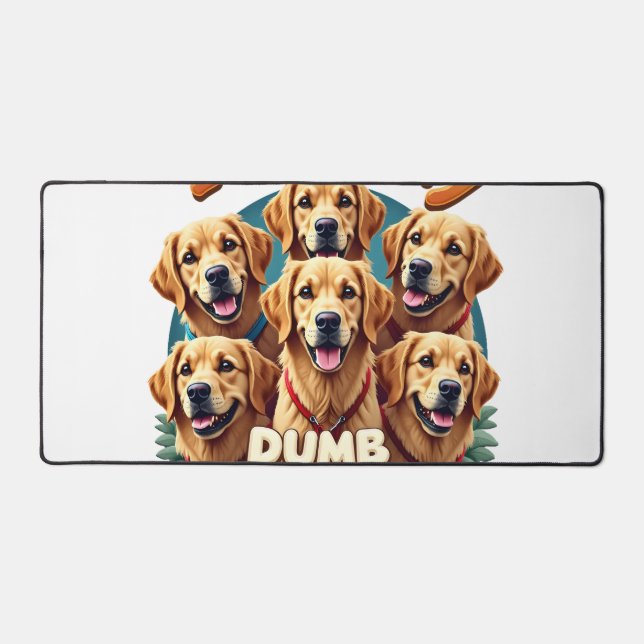J'adore mes Golden Retrievers Blondes Idiotes Vint (Recto)