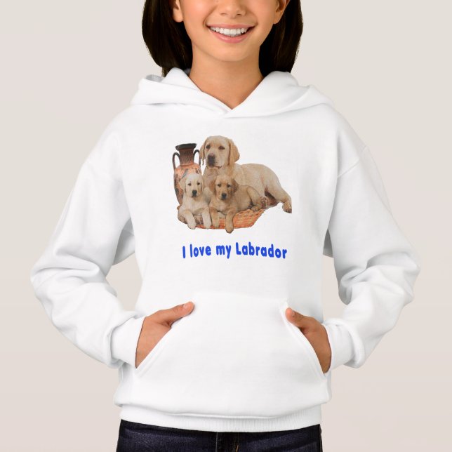 J'adore mes t-shirts Labrador (Devant)