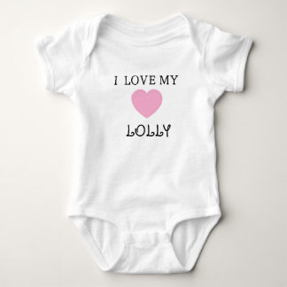 J'adore mon body personnalisable Lolly pour bébé 
