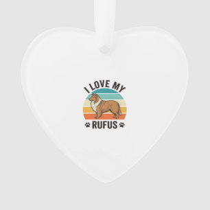 J'adore mon design de chien vintage Rufus_1